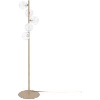 Kaja Tesoro lampa stojąca 5x10 W przezroczysta-beżowa K-5702