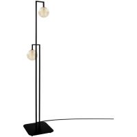Kaja Emir lampa stojąca 2x10 W czarna-bursztynowa K-5769