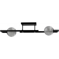 Kaja Tores lampa podsufitowa 2x10 W czarna-grafitowa K-5770