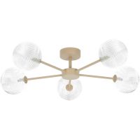 Kaja Casoli lampa podsufitowa 5x10 W przezroczysta-beżowa K-5711