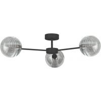 Kaja Greta lampa podsufitowa 3x10 W czarna-grafitowa K-5716