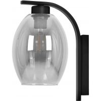 Kaja Balbo kinkiet 1x15 W czarny-przydymiony K-5723