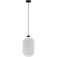 Kaja Vilar lampa wisząca 1x15 W biała-czarna K-5731