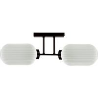 Kaja Vilar lampa podsufitowa 2x15 W biała-czarna K-5733