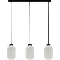 Kaja Vilar lampa wisząca 3x15 W biała-czarna K-5734