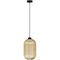 Kaja Fadiga lampa wisząca 1x15 W czarna-bursztynowa K-5741