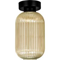 Kaja Fadiga lampa podsufitowa 1x15 W czarna-bursztynowa K-5742