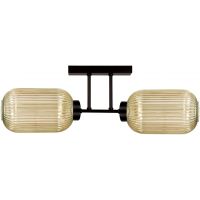 Kaja Fadiga lampa podsufitowa 2x15 W czarna-bursztynowa K-5743
