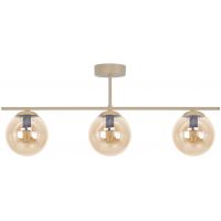 Kaja Felix lampa podsufitowa 3x10 W bursztynowa-beżowa K-5782