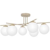 Kaja Savia lampa podsufitowa 6x10 W biała-złota-beżowa K-5794