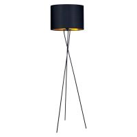 Kaja Auro lampa stojąca 1x40W czarny/złoty K-4329