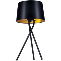 Kaja Remi Gold lampa stołowa 1x40W czarny/złoty  K-4357