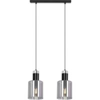 Kaja Brus lampa wisząca 2x40 W czarna K-5251