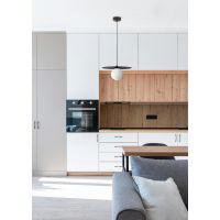 Kaja Robin lampa wisząca 1x10 W biała-czarna K-5436