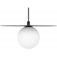 Kaja Robin lampa wisząca 1x10 W biała-czarna K-5436