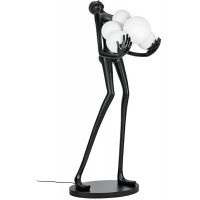 King Home Human lampa stojąca 6x30W czarna/biała JL009