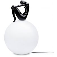 Moosee Uomo lampa stojąca 1x40 W biała-czarna MSE1501100432