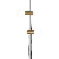 Leds C4 Nude lampa stojąca 2x15W czarna/złoty mat 25-8521-05-DN