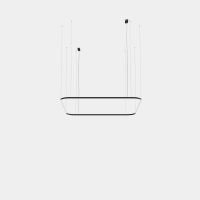 Leds C4 Geometric Square Surface lampa wisząca 1x199 W czarna QS4V-00W9AZOS05