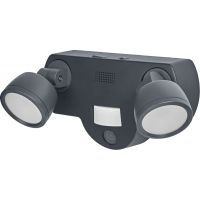 Ledvance Smart+ Camera Multispot kinkiet zewnętrzny 2x16W LED z kamerą ciemny szary