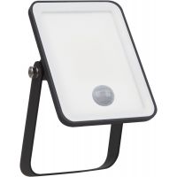 Ledvance Essential naświetlacz 1x10W LED z czujnikiem ruchu czarny/biały