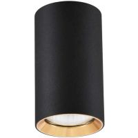 Light Prestige Manacor lampa podsufitowa 1x50W czarny/złoty LP-232/1D-130BK/GD