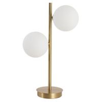 Light Prestige Dorado lampa stołowa 2x40W biała/złota LP-002/2T