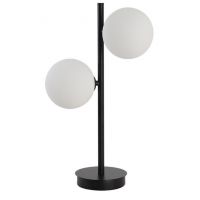 Light Prestige Dorado lampa stołowa 2x40W biała/czarna LP-002/2TBK