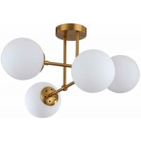 Light Prestige Roma lampa podsufitowa 4x40W złota/biała LP-1345/4PGD