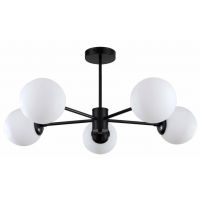 Light Prestige Roma lampa podsufitowa 5x40W czarna/biała LP-1345/5PBK