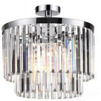 Light Prestige Vetro lampa podsufitowa 4x40W chrom/kryształ przezroczysty LP-2910/4C