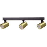 Light Prestige Snow lampa podsufitowa 3x50W czarna/złota LP-731/3WGD