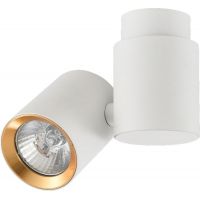 Light Prestige Boston 1 lampa podsufitowa 1x50W biała/złota LP-741/1WWH/GD