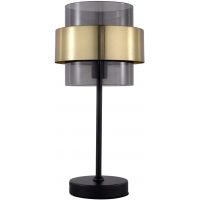 Light Prestige Miele lampa stołowa 1x40W złota/przydymiona/czarna LP-866/1TBK