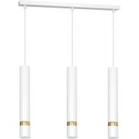 Luminex Reno lampa wisząca 3x8W biały/złoty 1547