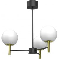 Luminex Awinion lampa wisząca 3x15 W biała-czarna 1653