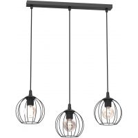 Luminex Laps lampa wisząca 3x15 W czarna 222