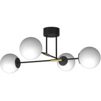 Luminex Glame lampa podsufitowa 4x15 W biała-czarna 4273