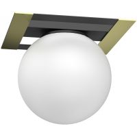 Luminex Satelit lampa podsufitowa 1x15 W biała-czarna-złota 4546