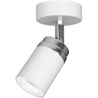 Luminex Reno lampa podsufitowa 1x8W biały/chrom 5136