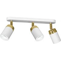 Luminex Reno lampa podsufitowa 3x8W biały/złoty 5156