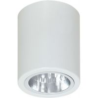 Luminex Downlight Round lampa podsufitowa 1x60W biała 7234