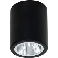 Luminex Downlight Round lampa podsufitowa 1x60 W czarna 7235