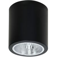 Luminex Downlight Round lampa podsufitowa 1x60 W czarna 7239