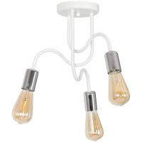 Luminex Dow lampa podsufitowa 3x60W biały/chrom 8074