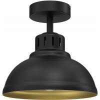 Luminex Sven lampa podsufitowa 1x60W czarny/złoty 9115