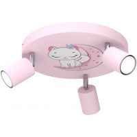 Luminex Fun lampa podsufitowa 3x8 W różowa-szara 9379