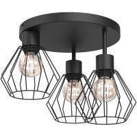 Luminex Parkla lampa podsufitowa 1x15 W czarna 9852