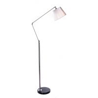 Lumina Deco Prizze lampa stojąca 1x40W biało/srebrna LDF316