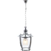 Lumina Deco Brooklyn W1 lampa wisząca 1x40W chrom/szkło przezroczysto-białe LDP1231-1CHR